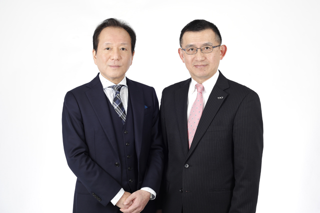 株式会社インベストメントブリッジ 代表取締役会長 保阪 薫と代表取締役社長 廣島 武