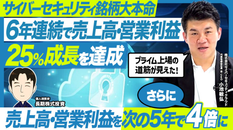 需要拡大×グロース銘柄、サイバーセキュリティクラウド（4493）の成長戦略を長期株式投資氏が直撃！